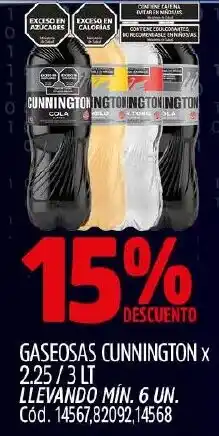 Supermercados Yaguar Cunnington gaseosas oferta