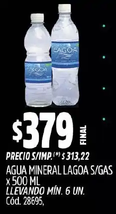 Supermercados Yaguar Lagoa agua mineral s/gas oferta