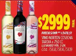 Supermercados Yaguar Cosecha tardia vino norton oferta