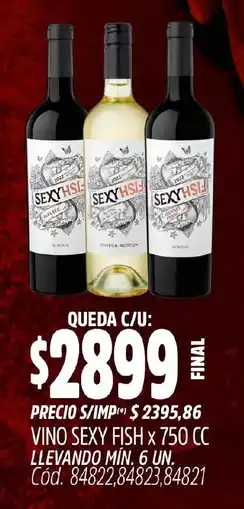Supermercados Yaguar Sexy fish vino oferta