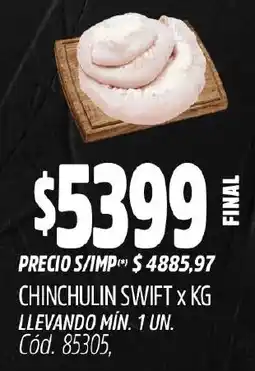 Supermercados Yaguar Chinchulin swift oferta