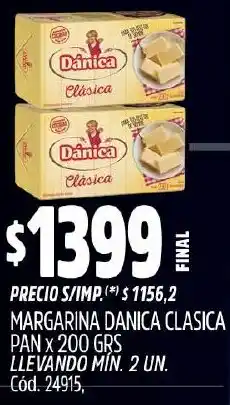 Supermercados Yaguar Dánica margarina clásica pan oferta