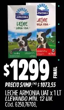 Supermercados Yaguar Armonia leche uat oferta