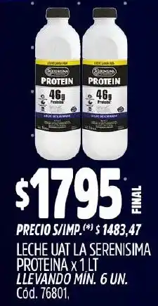 Supermercados Yaguar La serenisima proteina leche uat oferta