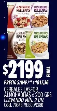 Supermercados Yaguar Almohaditas cereales lasfor oferta