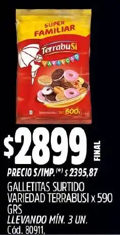 Supermercados Yaguar Terrabusi galletitas surtido variedad oferta