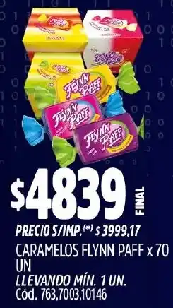 Supermercados Yaguar Flynn paff caramelos oferta