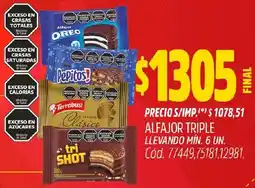Supermercados Yaguar Pepitos!, oreo, terrabusi, tri shot alfajor triple oferta