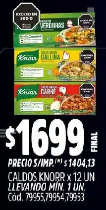 Supermercados Yaguar Knorr caldos oferta