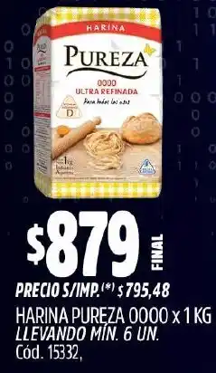 Supermercados Yaguar Pureza harina 0000 oferta