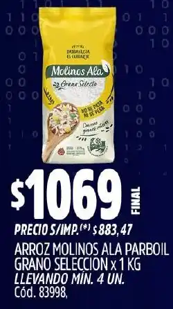 Supermercados Yaguar Molinos ala arroz parboil grano seleccion oferta
