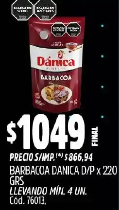 Supermercados Yaguar Dánica barbacoa oferta