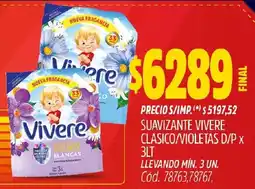 Supermercados Yaguar Suavizante vivere clasico/violetas d/p oferta