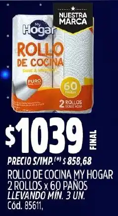 Supermercados Yaguar My hogar rollo de cocina oferta