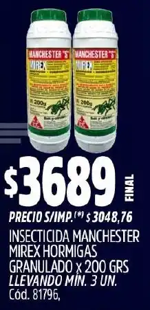 Supermercados Yaguar Manchester insecticida mirex hormigas granulado oferta