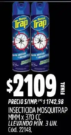 Supermercados Yaguar Mosquitrap insecticida mmm oferta