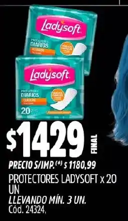 Supermercados Yaguar Ladysoft protectores doncella oferta
