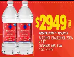Supermercados Yaguar Bialcohol alcohol 70% oferta