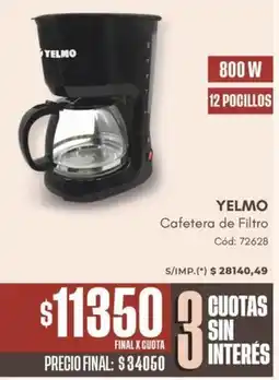 Diarco Yelmo cafetera de filtro oferta