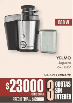 Diarco Yelmo juguera oferta