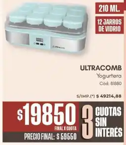 Diarco Ultracomb yogurtera oferta