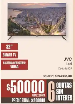 Diarco Jvc led smart tv 32" oferta