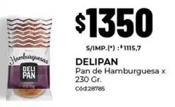 Diarco Delipan pan de hamburguesa oferta