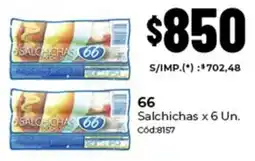 Diarco 66 salchichas oferta