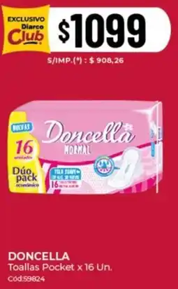 Diarco Doncella toallas pocket oferta