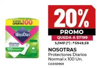 Diarco Nosotras protectores diarios normal oferta