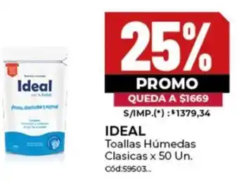 Diarco Ideal toallas húmedas clasicas oferta
