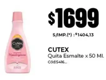Diarco Cutex quita esmalte oferta