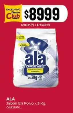 Diarco Ala jabón en polvo oferta