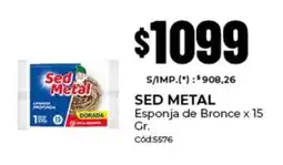 Diarco Sed Metal esponja de bronce oferta