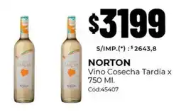 Diarco Norton vino cosecha tardía oferta