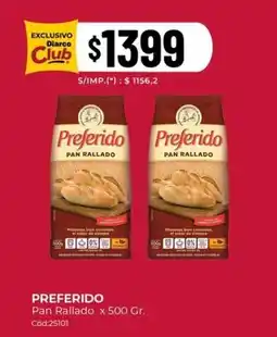 Diarco Preferido pan rallado oferta