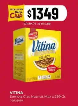 Diarco Vitina clásica oferta