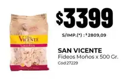 Diarco San Vicente fideos moños oferta