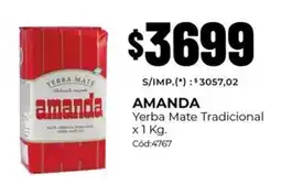 Diarco Amanda yerba mate tradicional oferta