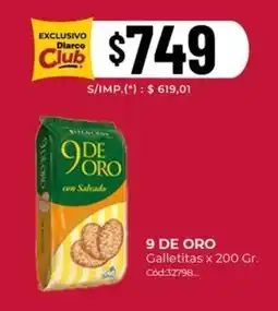 Diarco 9 de Oro galletitas oferta