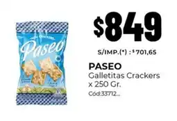 Diarco Paseo galletitas crackers oferta