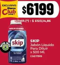 Diarco Skip jabón líquido para diluir oferta