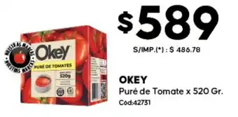 Diarco Okey puré de tomate oferta