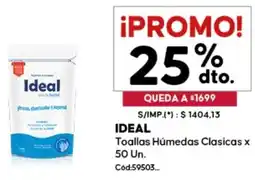 Diarco Ideal toallas húmedas clasicas oferta