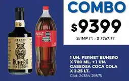 Diarco Buhero fernet gaseosa coca cola oferta