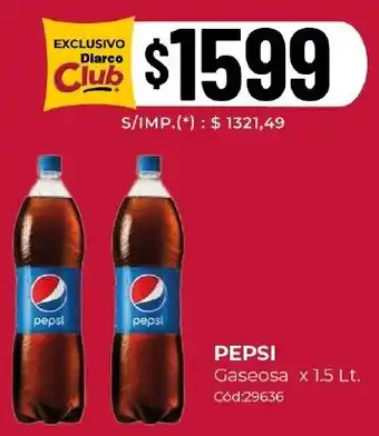 Diarco Pepsi gaseosa oferta
