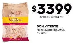 Diarco Don vicente fideos moños oferta