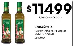Diarco Española aceite oliva extra virgen vidrio oferta