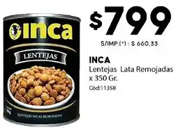 Diarco Inca lentejas lata remojadas oferta
