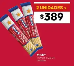 Diarco Misky turrón oferta